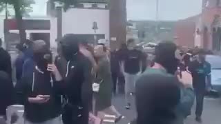 Muslims with knives, clubs and brass knuckles looking for British patriots