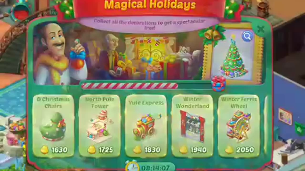 🏡Let’s Play Homescapes: All Christmas Decorations 🎄