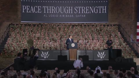 President Trump Delivers Remarks to Troops at Al Udeid Air Base, May 15, 2025