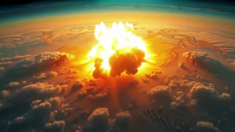 bomb blasting in world map explain