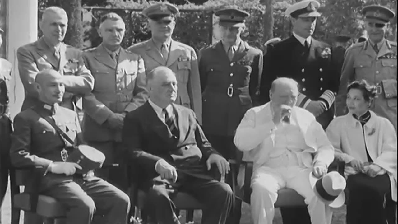 FRANKLIN D ROOSEVELT,... - FRANKLIN D ROOSEVELT, WINSTON CHURCHILL AND CHIANG KAI-SHEK - 111-adc-773