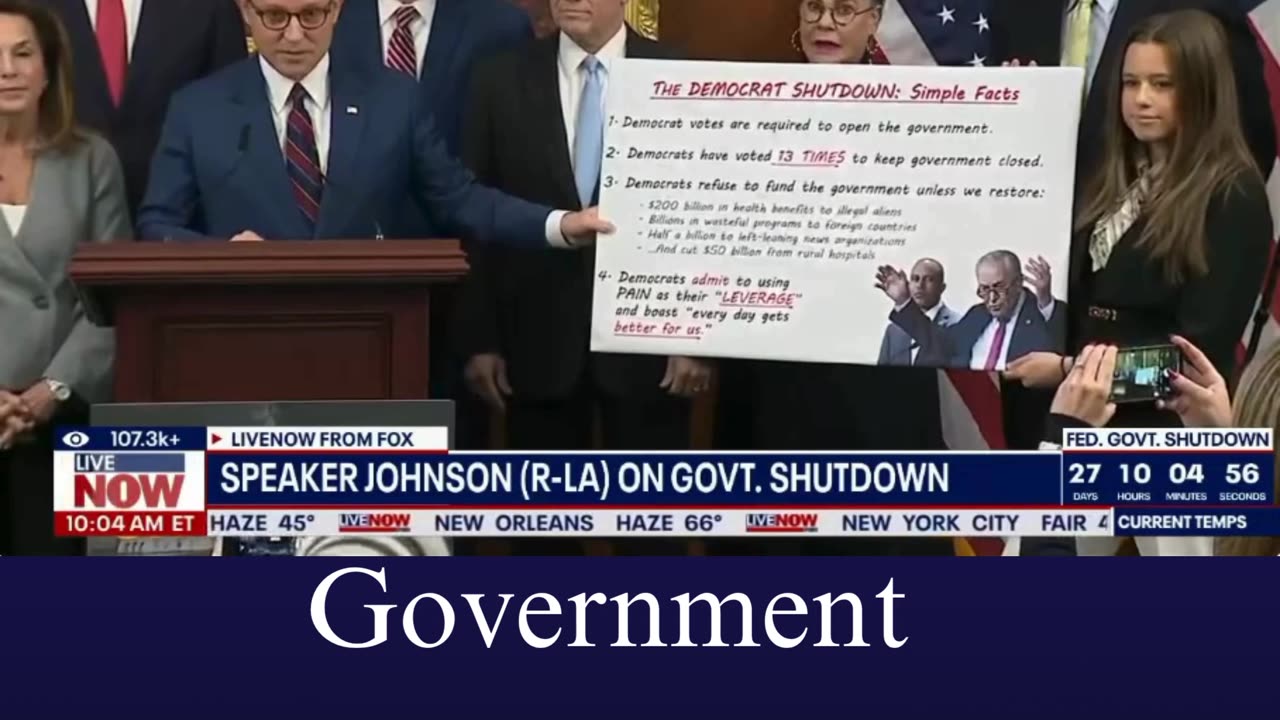 Government Shutdown LIVE Day 28 | House GOP Faces Backlash as Negotiations Stall in Congress