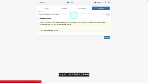 86 How to Bookmark an Account on Ardor