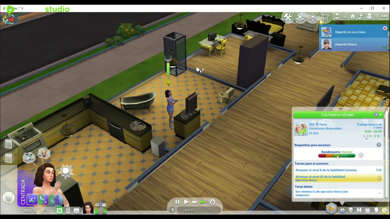 Sims 4 reto casas y profesiones
