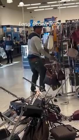 Not an ounce of shame from these worthless nier scums looting a Dress for Less store