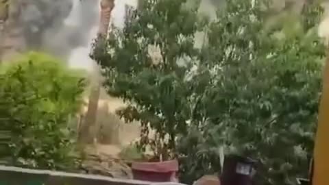 Israeli aircraft launched airstrikes targeting the European Hospital courtyard and surrounding area