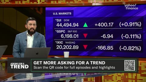 Stocks mixed after the Senate approves Trump's tax bill, Apple considers AI tech for Siri