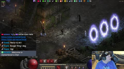 playing Diablo 2 Resurrected class Sorceress