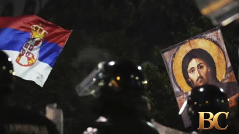 Dozens injured in Serbia as protesters clash with pro-government supporters