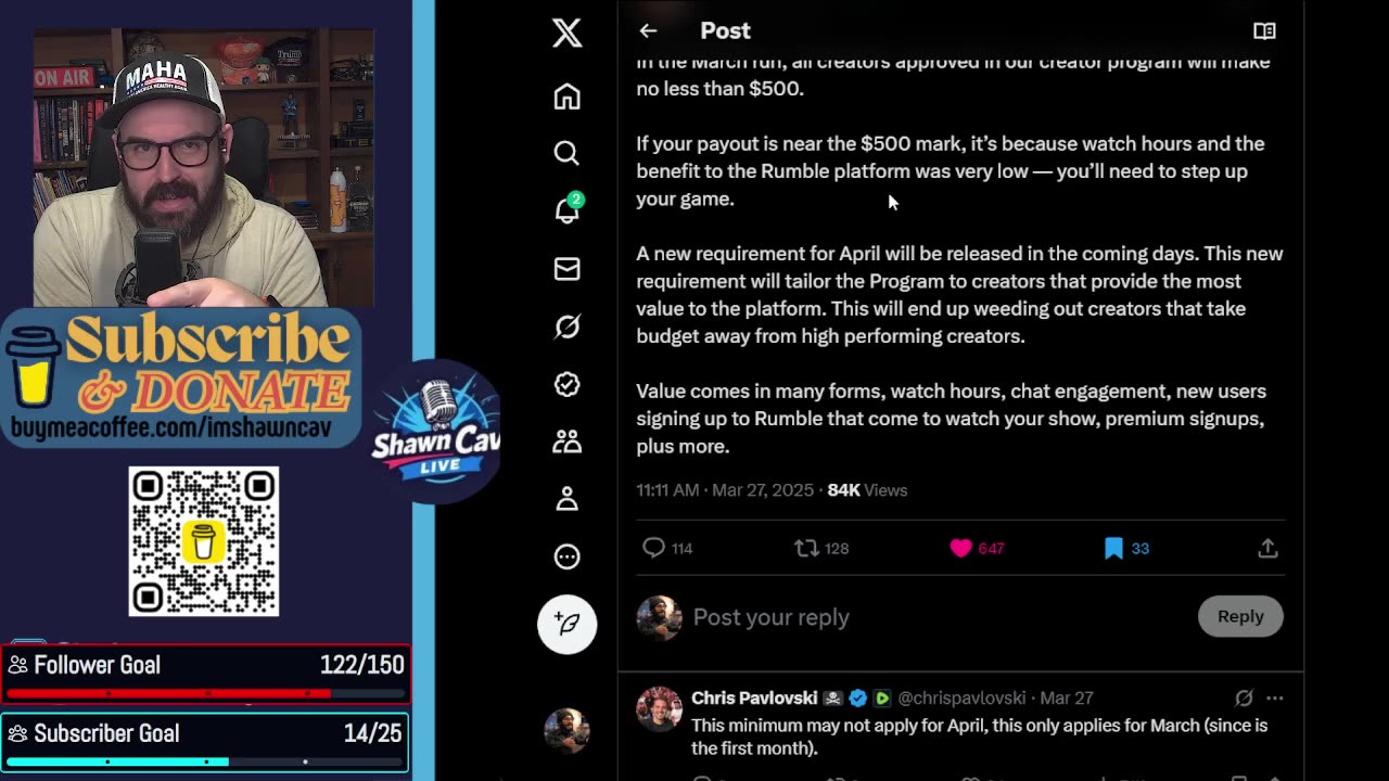 Thoughts on Rumble Creator Program Update | SCL 03.30.25