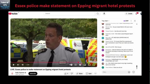 Essex police make statement on Epping migrant hotel protests