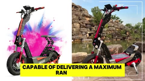 HEZZO F8 Electric Scooter 16 Inch Foldable 72v 8000W 62.5MPH 50Ah Off Road Escooter