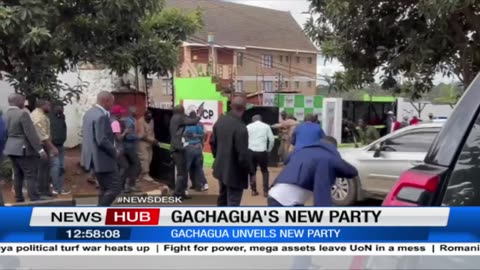 Chaos erupt during the unveiling of Rigathi Gachagua's new party DCP