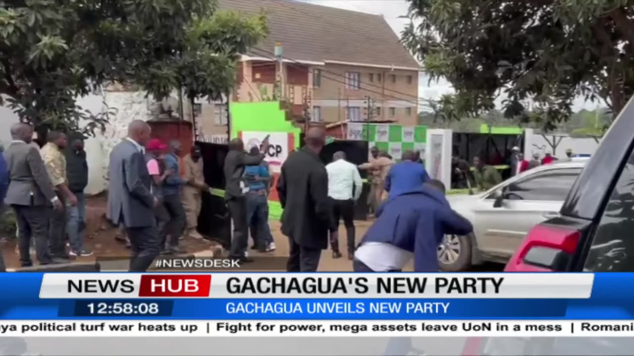 Chaos erupt during the unveiling of Rigathi Gachagua's new party DCP
