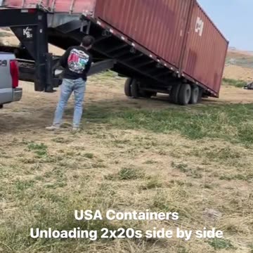 Call us at +1 801-316-8095 and we’ll bring 2 x 20 to your property! 🚚 | USA Containers