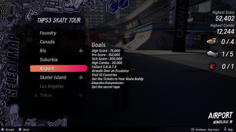 Becoming a pro skater in Tony Hawk's Pro Skater 3+4