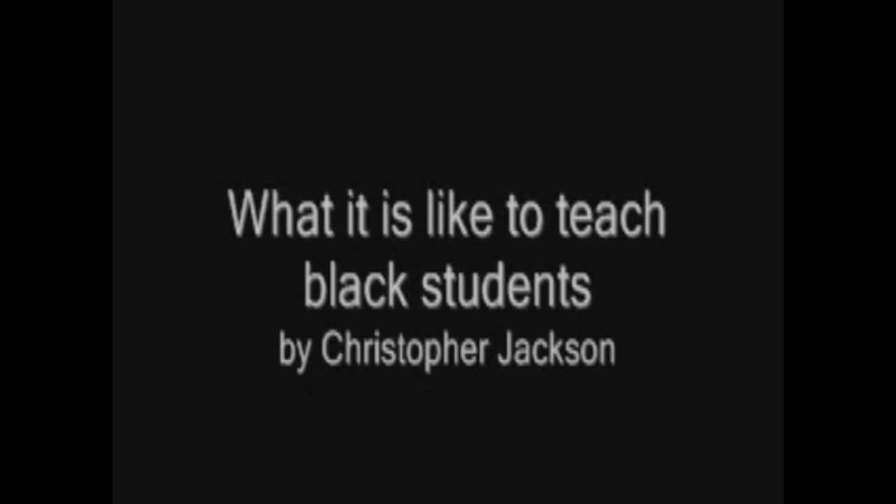 What it's like to teach Black students, from a White teacher