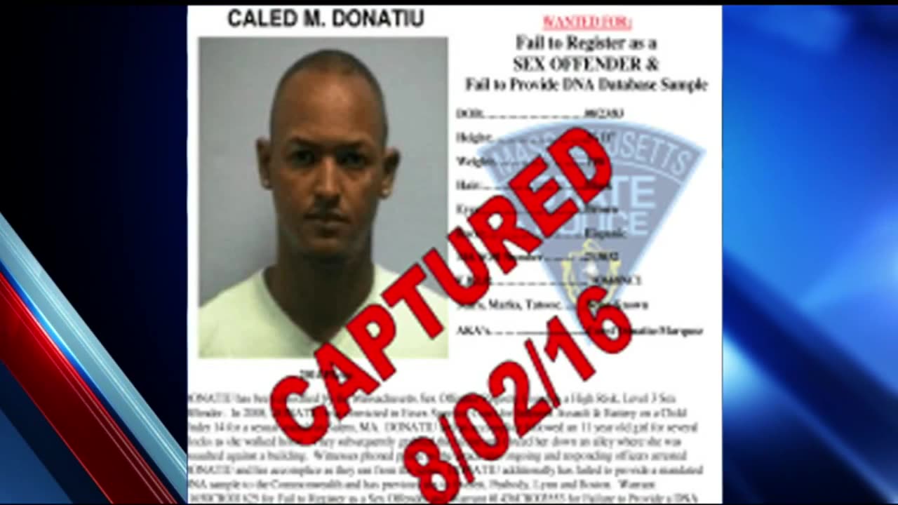 5th Mass Most Wanted black sex offender arrested