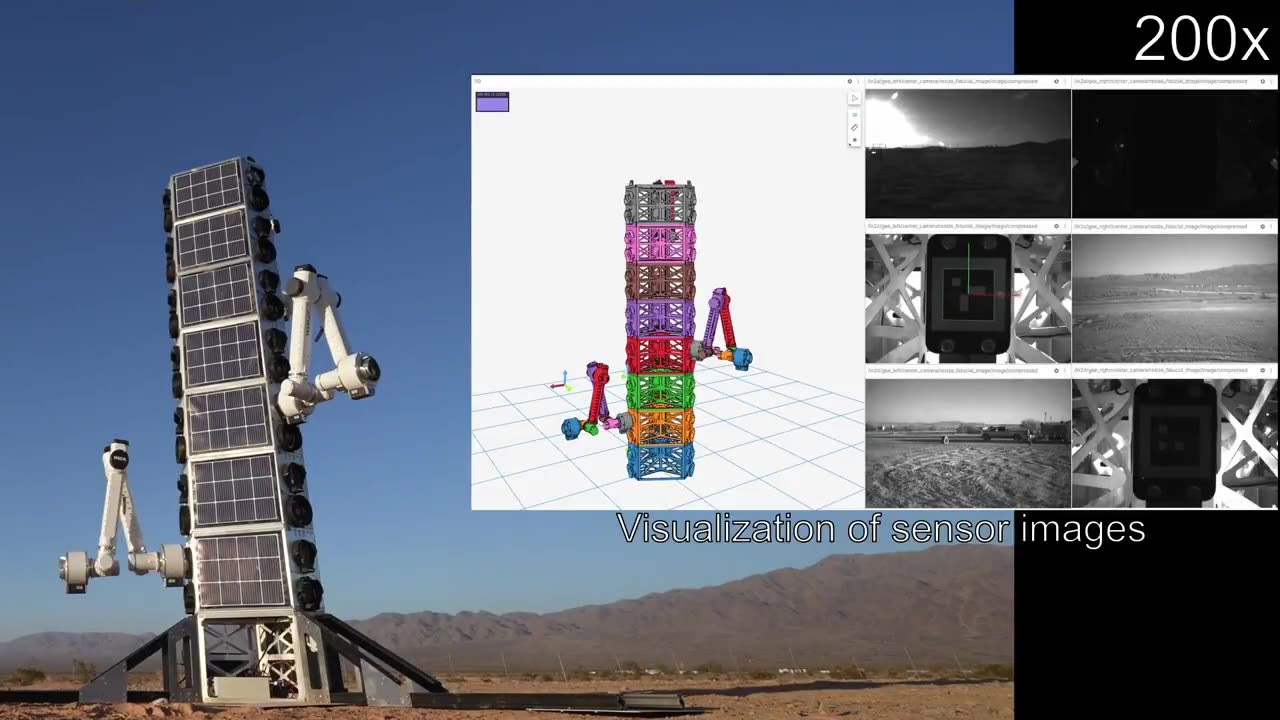 #GITAI robot autonomously assembling a 5-meter tower for future lunar and Martian habitats!