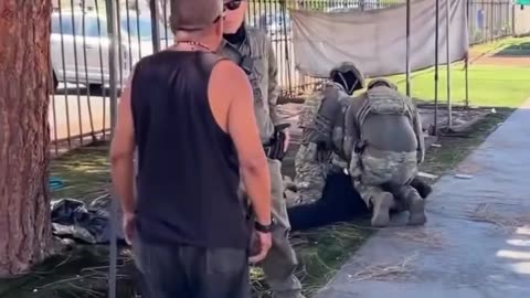 ICE using Excessive Force During Raid