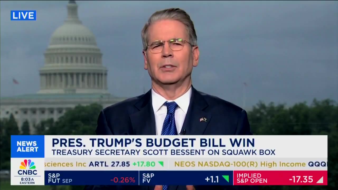 Bessent says, "I'm not sure where all these deficit hawks were when Team Biden"