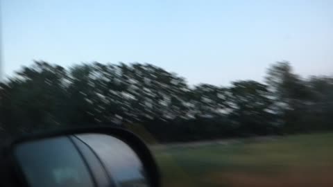 More of the sunset on our way home