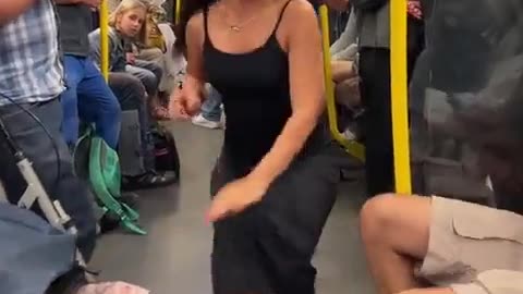 😂🚇 Trying to 'Dance' on a Crowded Train Where Nobody Cares! | FunFM