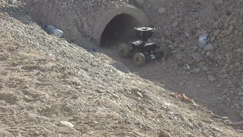 Sapper Engler's Prairie Dog UGV in culverts...
