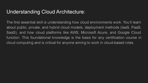 What Skills Will You Gain from Cloud Computing Training?