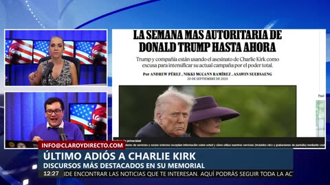 EN VIVO EN ESPAÑOL:ÚLTIMO ADIÓS A CHARLIE KIRK | RUEDA DE PRENSA KAROLINE LEAVITT
