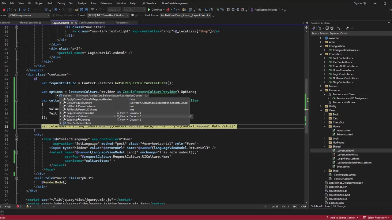 ASPNet MVC Ep63 - Implement Multiple Language