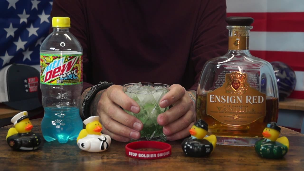 Albert Trevino - Ensign Red Vanilla Whiskey & Mtn Dew Inifinite Swirl Soda