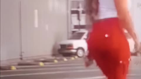 Red pants fit check
