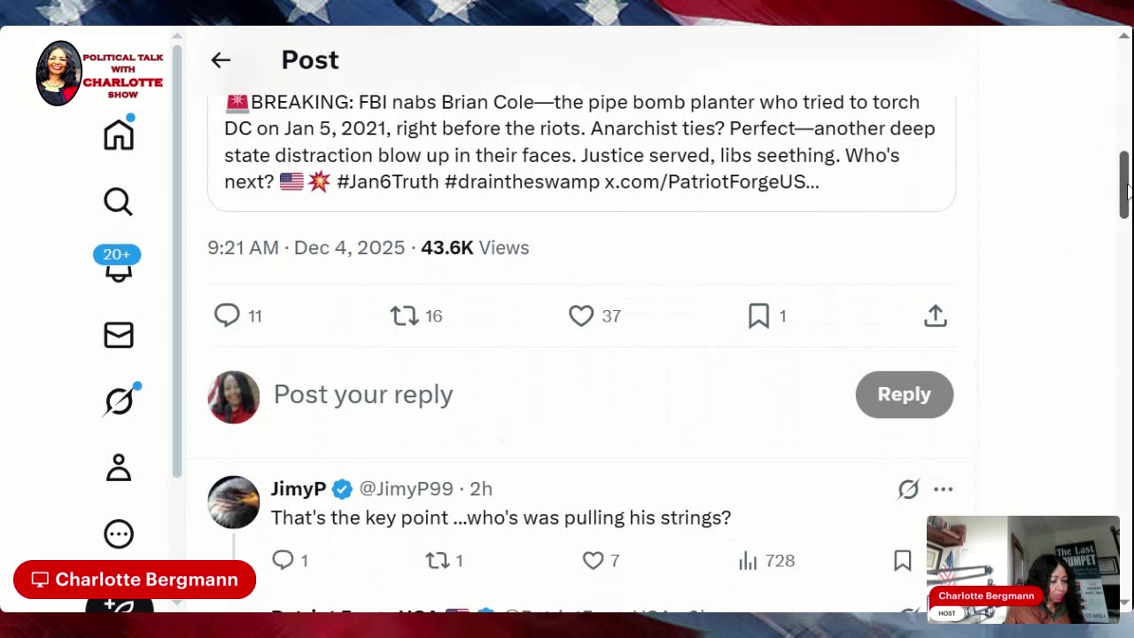 POLITICAL TALK WITH CHARLOTTE - THEY GOT HIM!