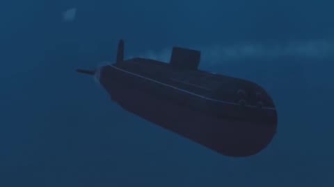 Launching Nuclear Super Fast Torpedo Shkval