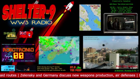 LIVE 24/7 Music/Wx/Prepping/WW3-News