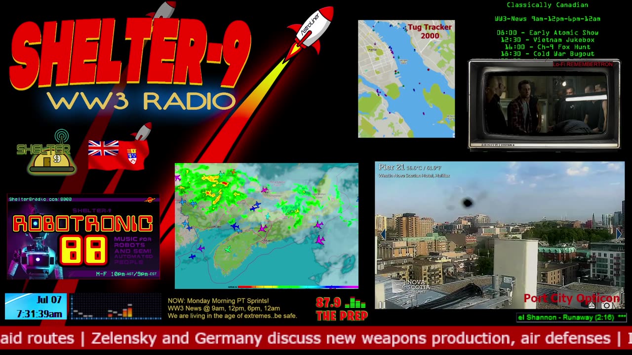 LIVE 24/7 Music/Wx/Prepping/WW3-News