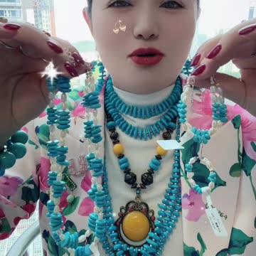 20250722-6 Natural Turquoise Pearl Set Carry Time’s Shine