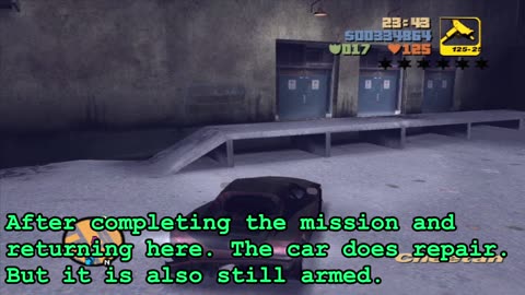 Disarming the car from 'Last Requests' Mission - GTA3 - Kiratsuki Shorts