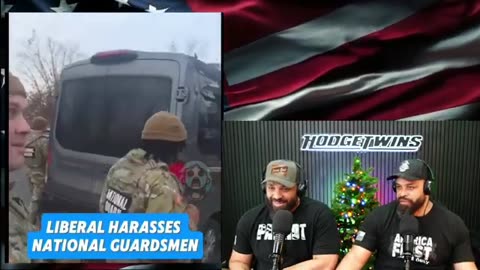 Trump Deranged Psycho Confronts National Guard Troops in D.C.