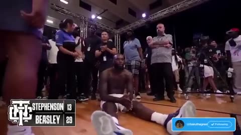A9E Things get heated! Michael Beasley Lance Stephenson 1 v1 for $100,000