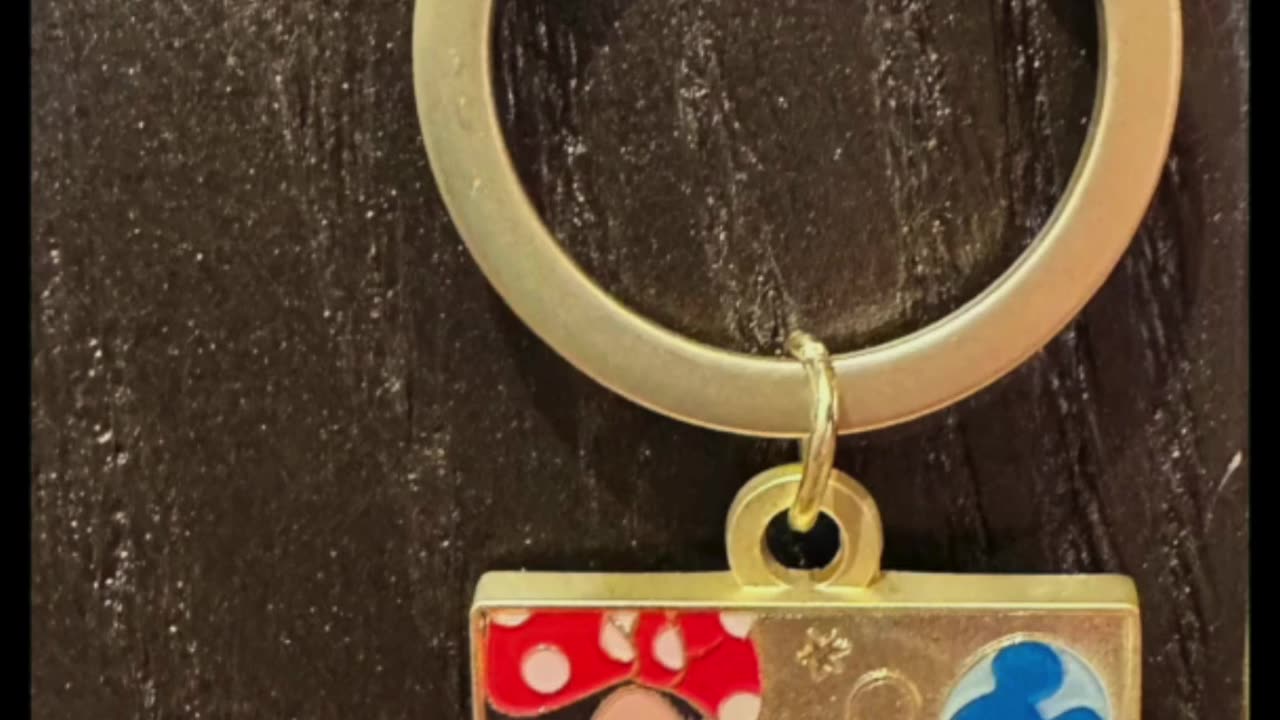 Disney Parks Mickey Mouse and Friends Letter E Metal Keychain #shorts