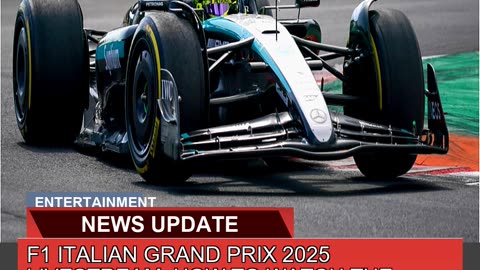 F1 Italian Grand Prix Livestream How to Watc 
