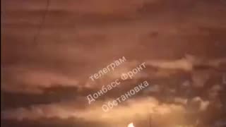 😔Kremenchuk at night during attack…
