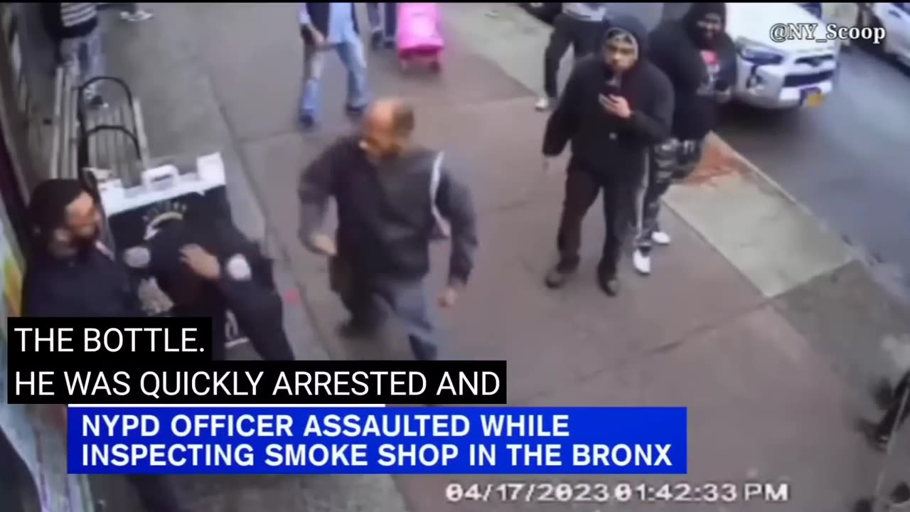 Shocking video shows suspect assaulting NYPD officer in the Bronx