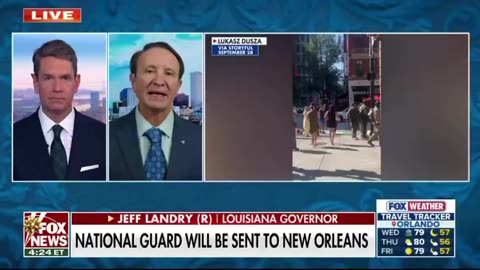JUST IN: Louisiana Governor Jeff Landry (R) announced that he is sending 350 National Guard troops