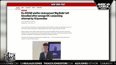 Ex-DOGE staffer 'Big Balls' Left Severely Injured After DC Robbery Attempt 8/6/25