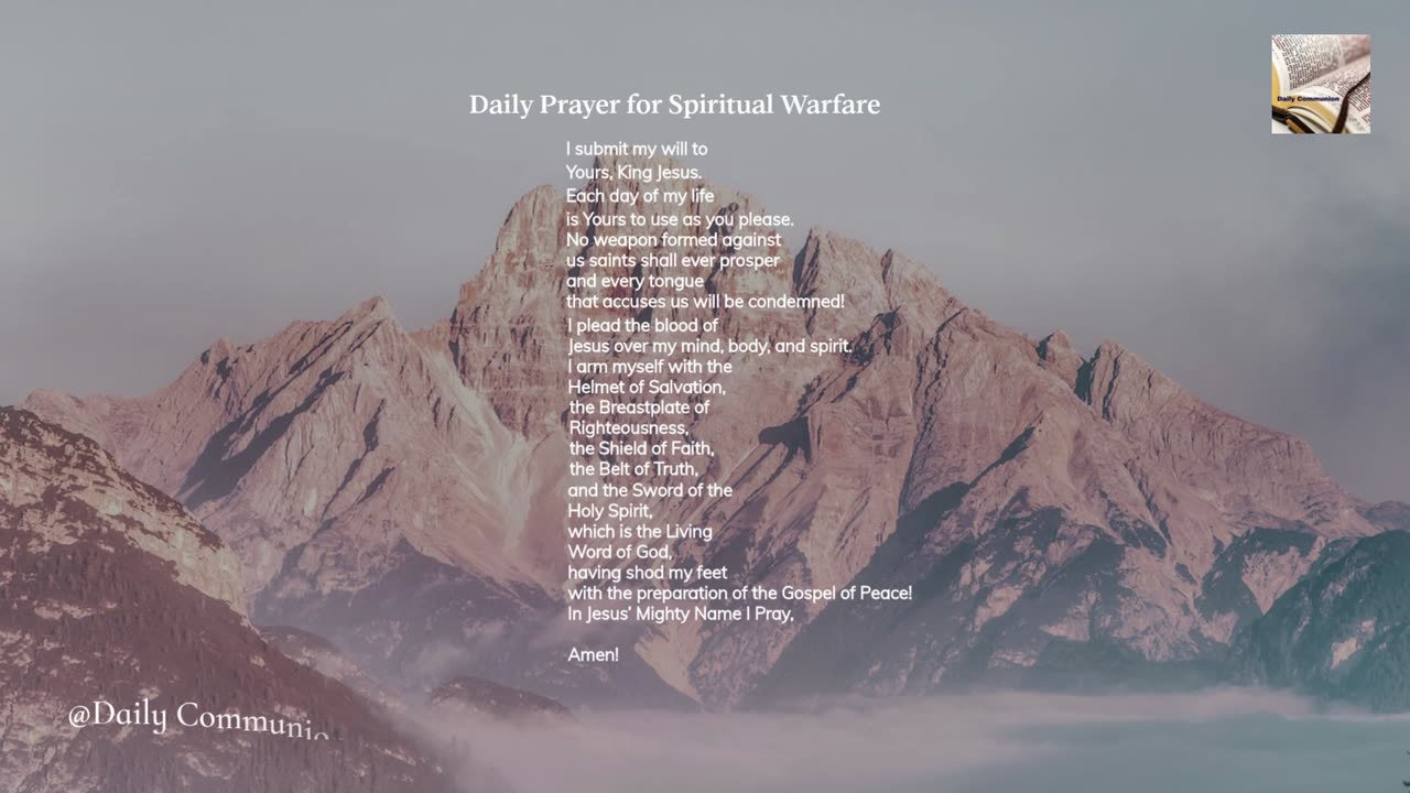 Prayer for Spiritual Warfare