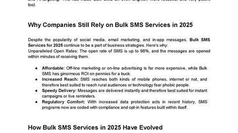 Bulk SMS: The Marketing King of 2025