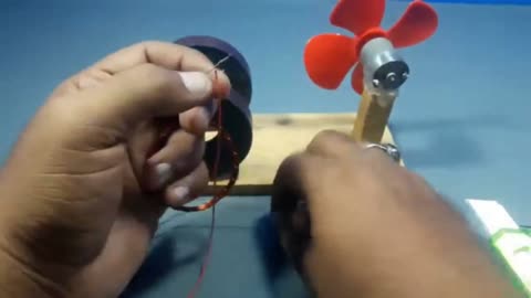 Free energy generator device with magnet & dc motor.